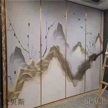 蕉岭酒店隔断,蕉岭移动隔断铝外框.jpg